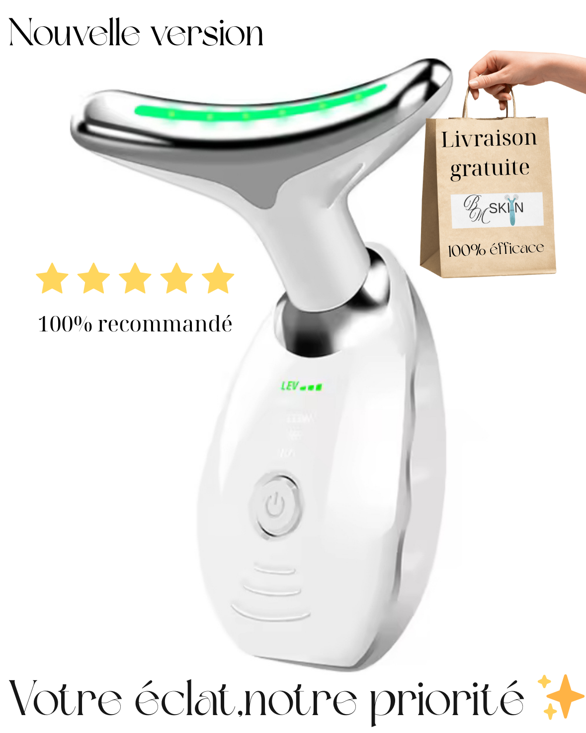 APPAREIL DE SOINS DU VISAGE (Nouvelle version)