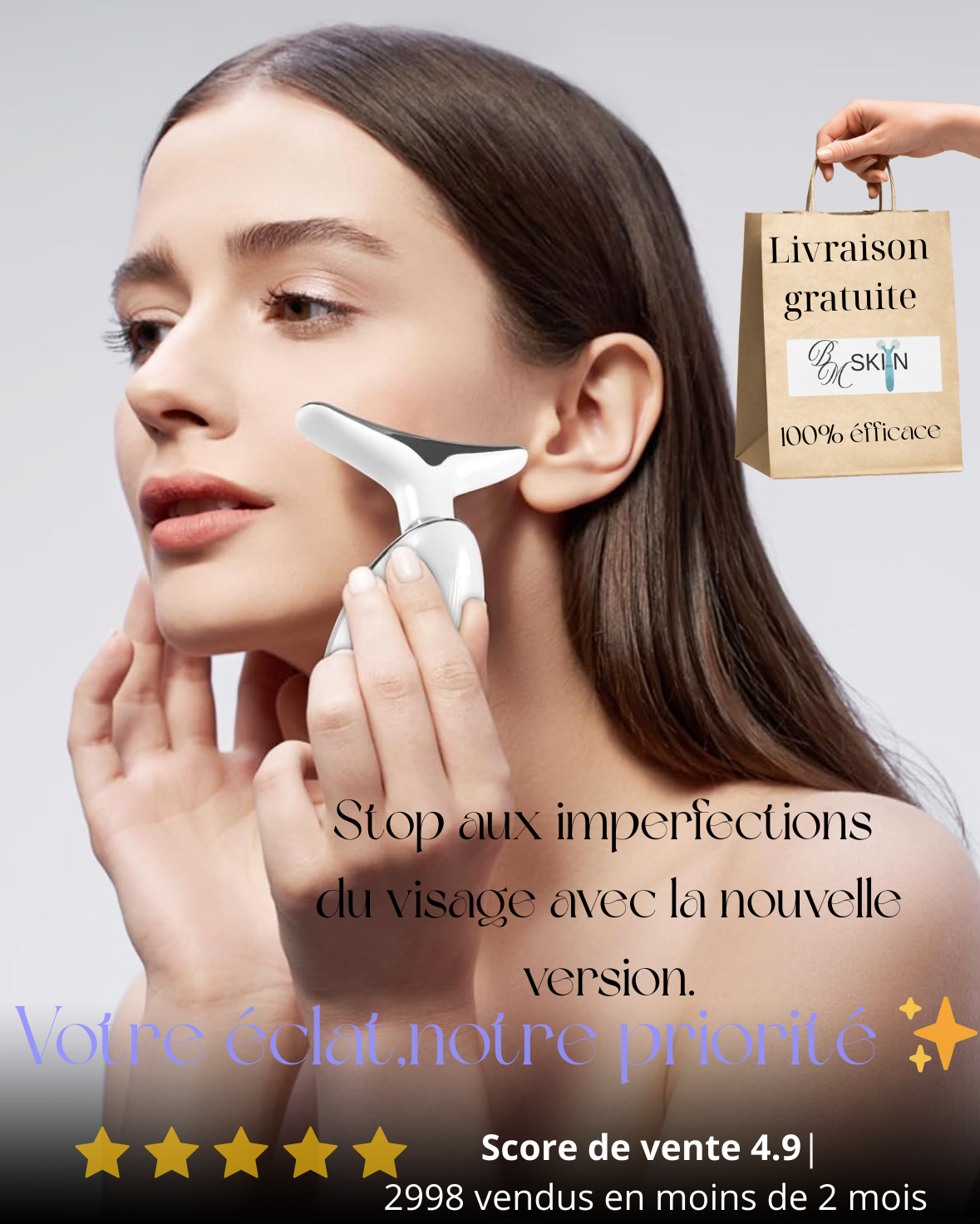 APPAREIL DE SOINS DU VISAGE (Nouvelle version)