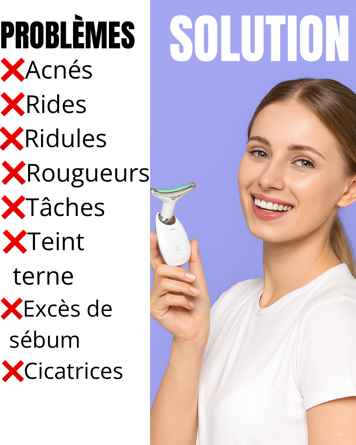 APPAREIL DE SOINS DU VISAGE (Nouvelle version)